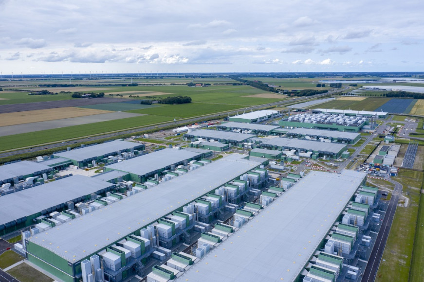 Arial view of data centers