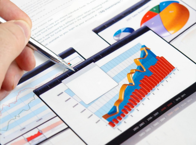 Tablet with Graphs