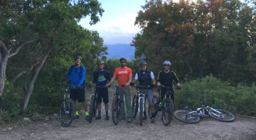 Antea Group employees on bikes