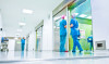 Busy Hospital Workers