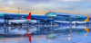 Airport Runway with planes