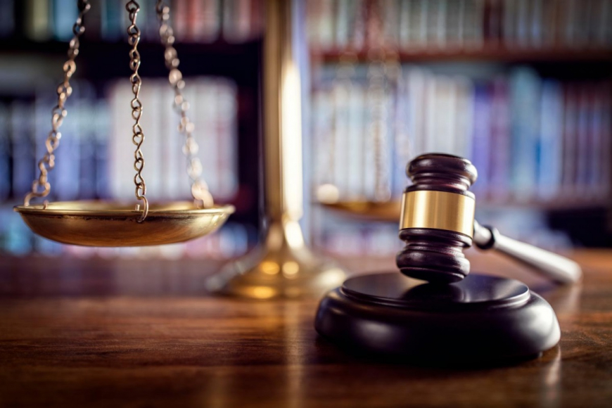 Gavel and scales of justice