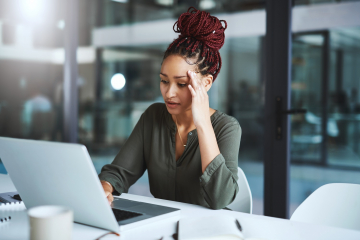 Woman Looking Stressed