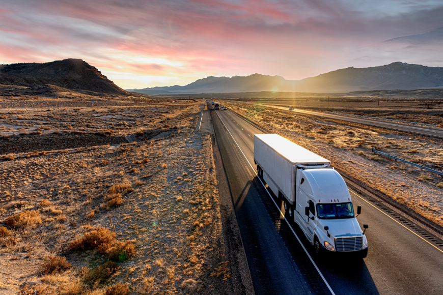Truck Driving in the Desert