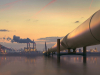 Pipe Running to Oil Refinery