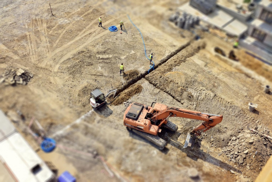 Work site from Above