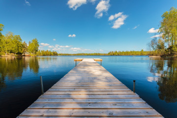 dock on a lake