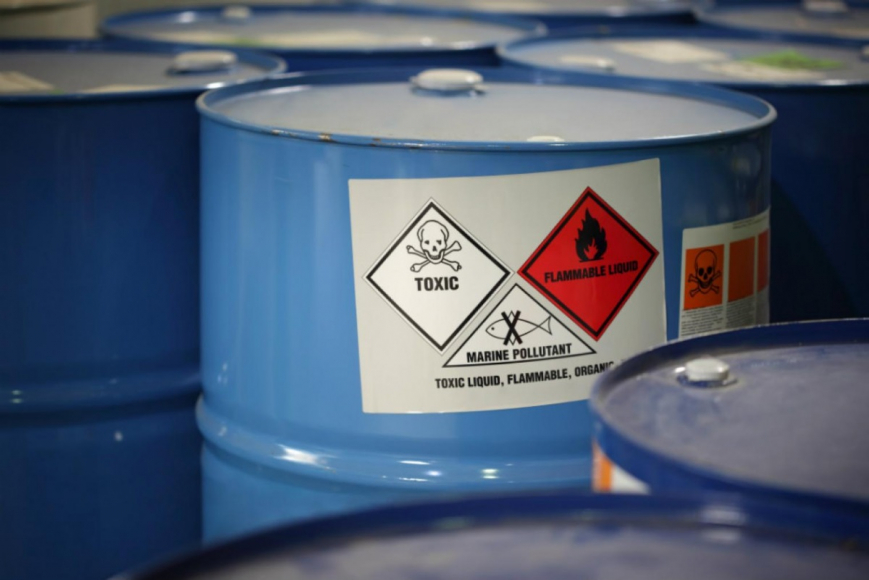 Flammable, toxic liquid