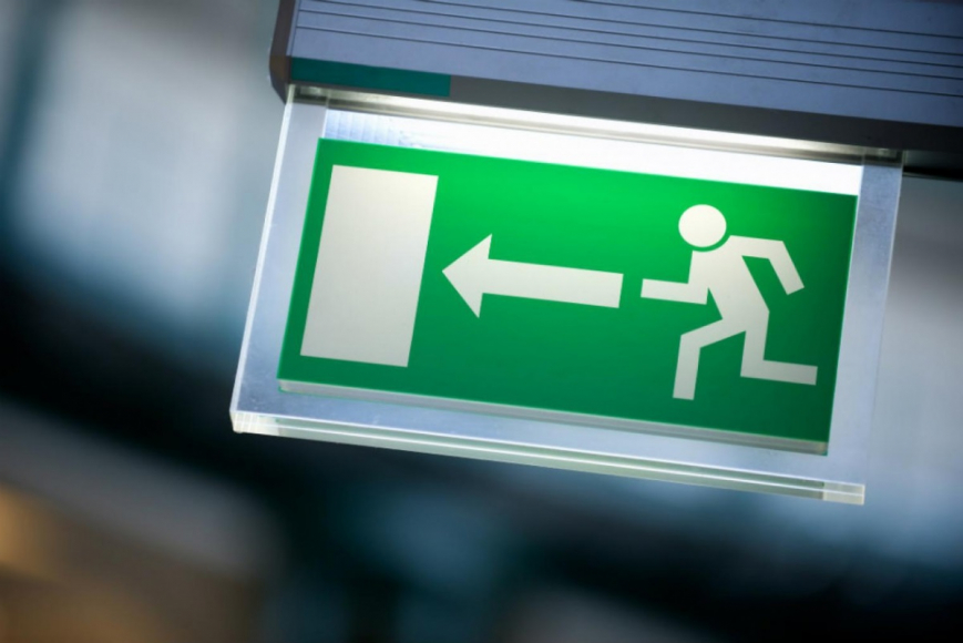 Emergency exit sign