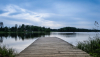 dock on a lake