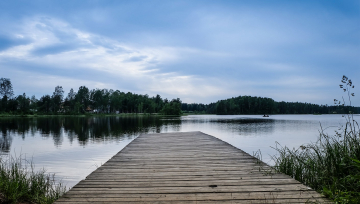 dock on a lake