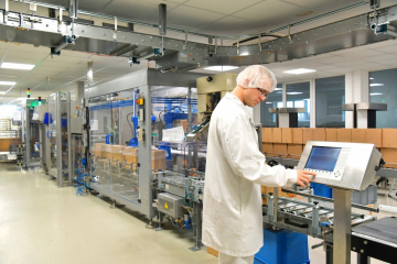 Scientist working on project