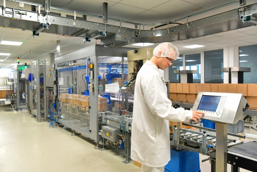Scientist working on project