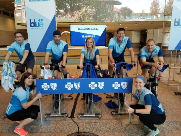 Employees Biking