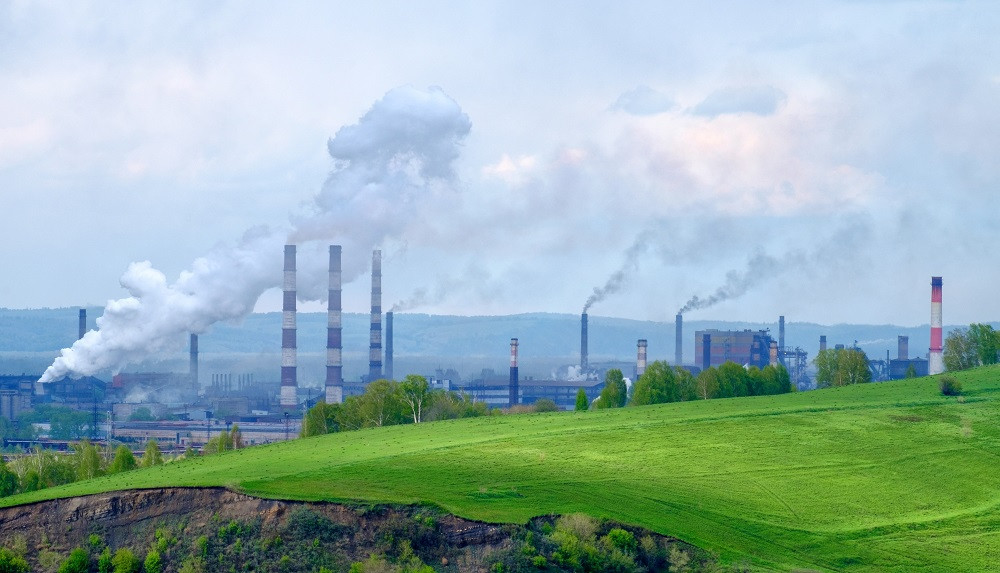 Air pollution from smoke stacks