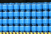 Blue Propane Tanks