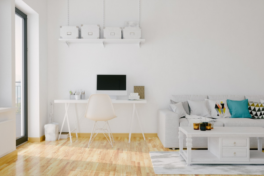Empty home office
